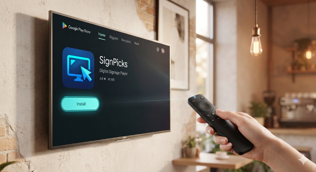 Google Play 스토어 SignPicks 앱 설치